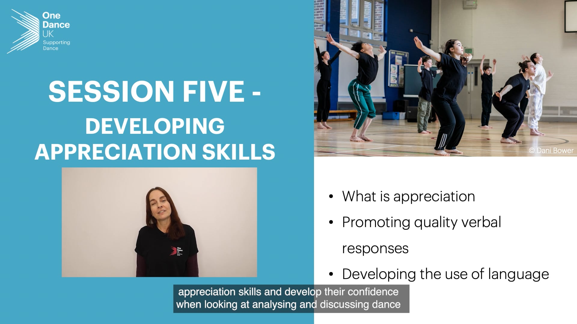 CPD for Dance Teachers Snippet 5: Developing Appreciation Skills